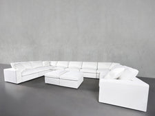 9-Seat Modular U-Sectional with Double Ottoman - 7th Avenue