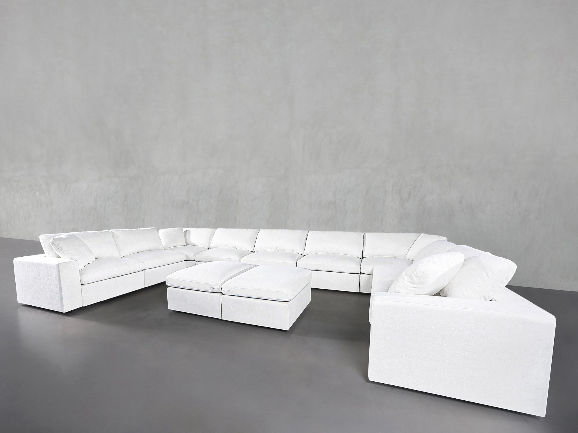 9-Seat Modular U-Sectional with Double Ottoman - 7th Avenue