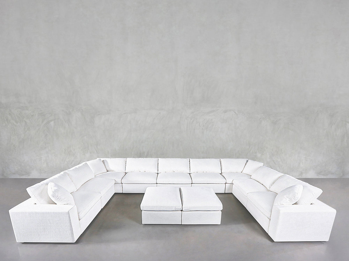 9-Seat Modular U-Sectional with Double Ottoman - 7th Avenue