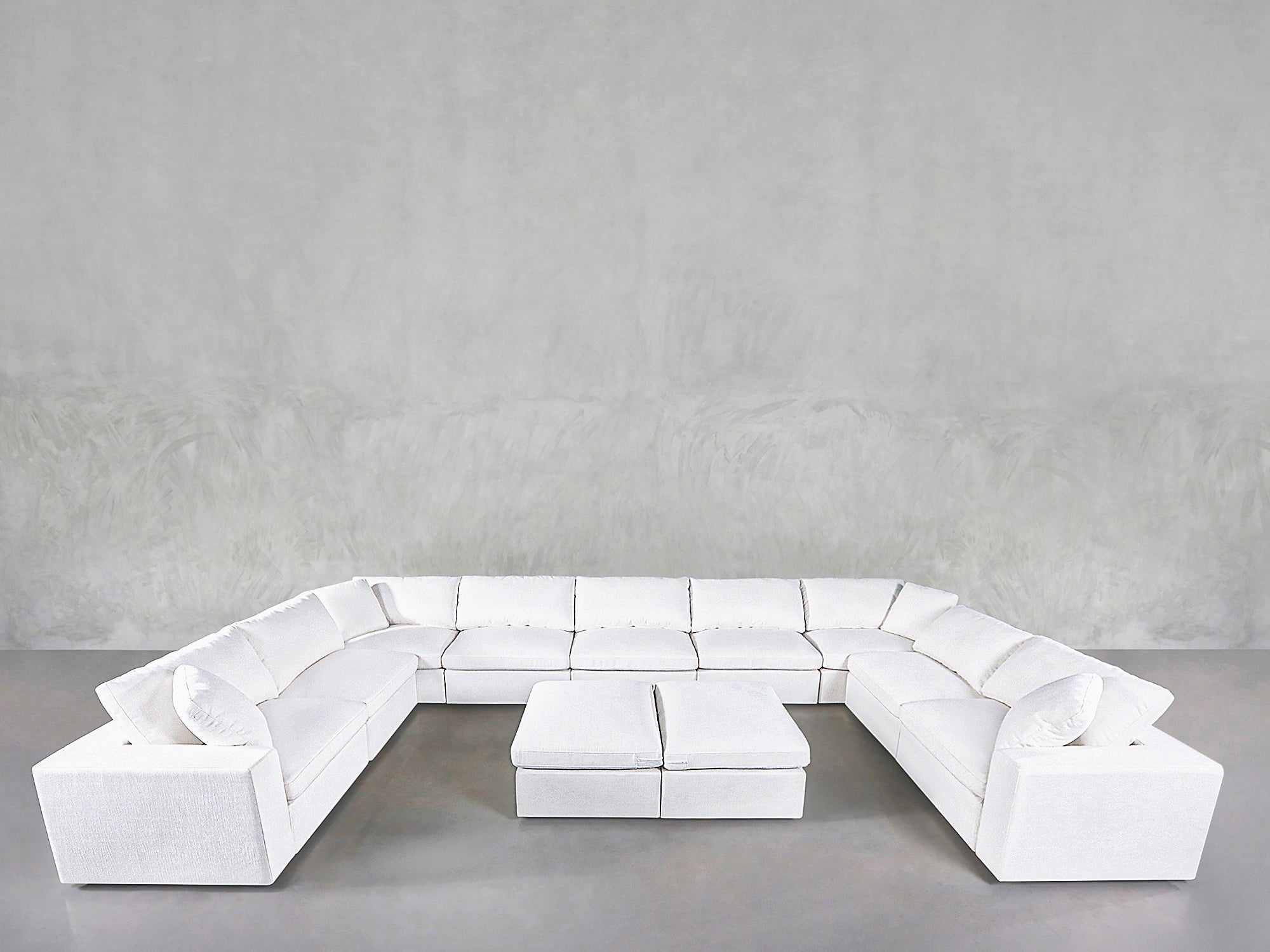 9-Seat Modular U-Sectional with Double Ottoman - 7th Avenue