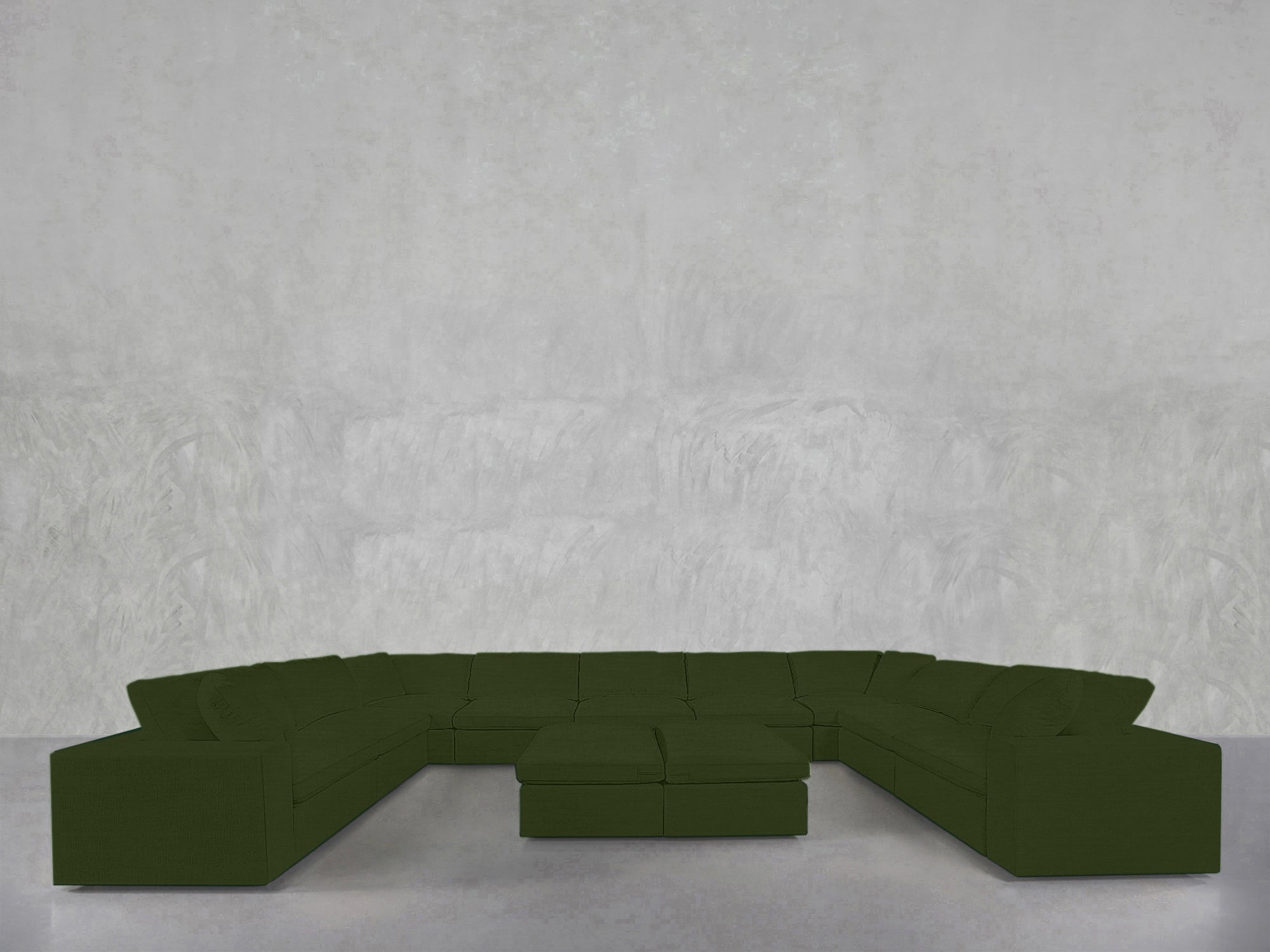9-Seat Modular U-Sectional with Double Ottoman - 7th Avenue