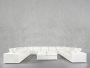 9-Seat Modular U-Sectional with Double Ottoman - 7th Avenue