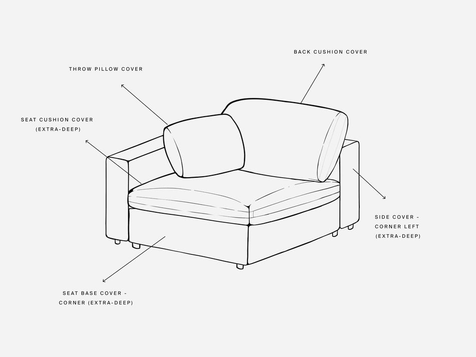 Cover Set - Corner Left Seat