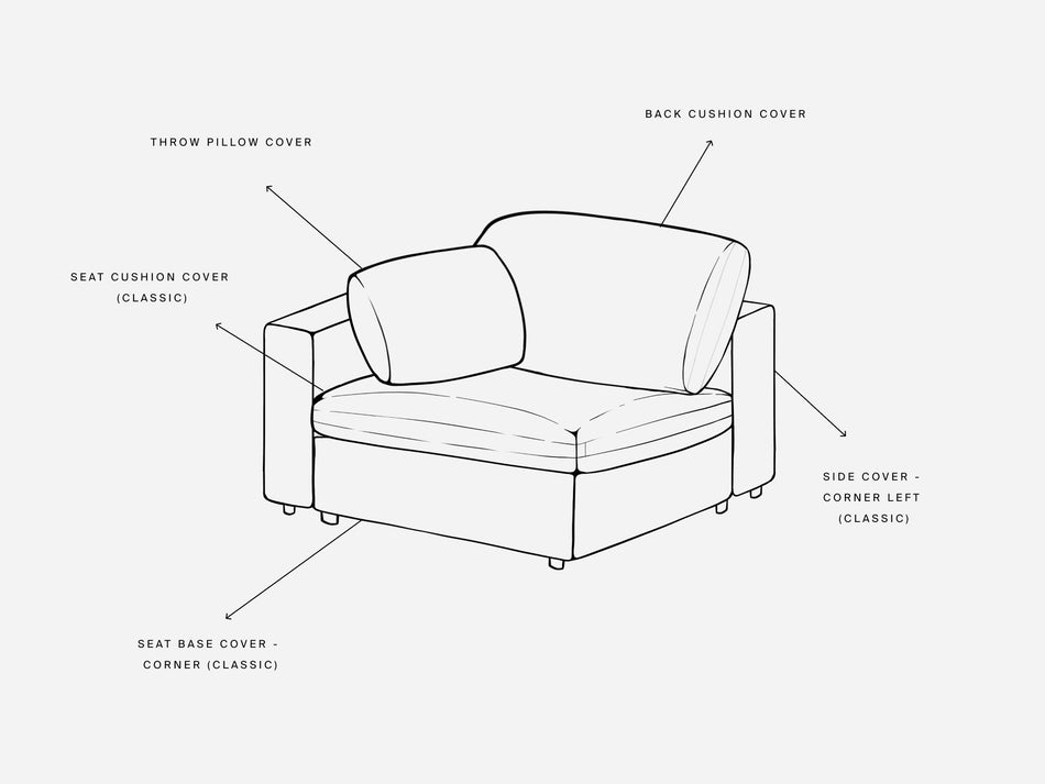 Cover Set - Corner Left Seat