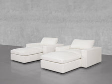 Double Armchairs with Ottomans - 7th Avenue